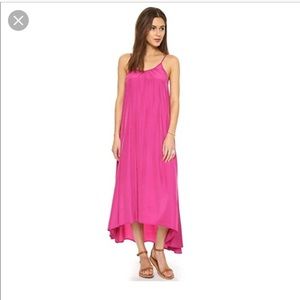 Pink Stitch Hot Pink Flowy Maxi Dress Size 8